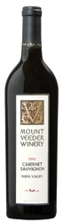Mount Veeder Cabernet Sauvignon 2005, Napa Valley Bottle