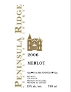 Peninsula Ridge Merlot 2007, Niagara Peninsula Bottle