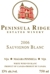 Peninsula Ridge Sauvignon Blanc 2007, Niagara Peninsula Bottle