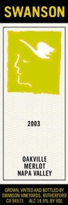 Swanson Oakville Merlot 2004, Napa Valley Bottle