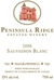 Peninsula Ridge Sauvignon Blanc 2008, Niagara Peninsula Bottle