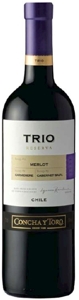 Concha Y Toro Trio Reserva Merlot/Carmenère/Cabernet Sauvignon 2008, Rapel Valley Bottle