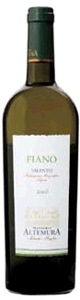 Masseria Altemura Fiano 2008, Igt Fiano Salento Bottle