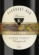 Kurtz Family Vineyards Boundary Row Shiraz 2006, Barossa, South Australia Bottle