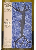 Domaine Ostertag Zellberg Pinot Gris 2006, Ac Alsace Bottle
