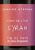 Domaine Jean Michel Stephan Fond De L'île Syrah 2007, Vin De Pays Des Collines Rhodaniennes Bottle