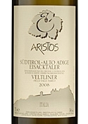 Valle Isarco Aristos Veltliner 2008, Doc Südtirol Alto Adige Valle Isarco Bottle