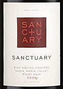 Sanctuary Bien Nacido Vineyard Pinot Noir 2006, Santa Maria Valley Bottle