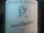 Domaine Du Grand Tinel, Alexis Establet, Chateauneuf Du Pape Bottle