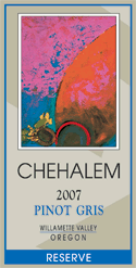 Chehalem Reserve Pinot Gris 2007, Willamette Valley Bottle