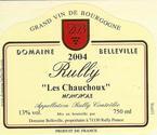 Rully Les Chauchoux Domaine Belleville 1998 Bottle