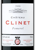 Château Clinet 2006, Ac Pomerol Bottle