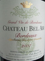 Chateau Bel Air 2008 Bottle