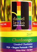 Daniel Lenko Unoaked Chardonngay 2008, VQA Niagara Peninsula Bottle