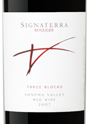 Benziger Signaterra Three Blocks 2007, Sonoma Valley Bottle