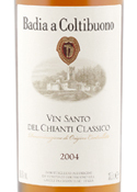 Badia A Coltibuono Vin Santo Del Chianti Classico 2004, Doc (375ml) Bottle