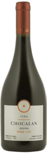 Viña Chocalan Syrah Reserva 2008, Maipo Valley Bottle