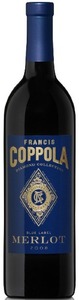 Francis Coppola Diamond Collection Blue Label Merlot 2008, California Bottle