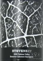 Stevens Cabernet Sauvignon Xy Reserve 2008, Columbia Valley 2008 Bottle