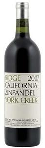 Ridge York Creek Zinfandel 2007, Spring Mountain, Napa Valley Bottle