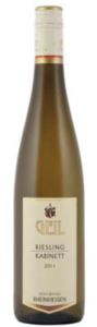 Geil Bechtheimer Rosengarten Riesling Kabinett 2011, Prädikatswein, Rheinhessen Bottle