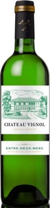 Château Vignol Blanc 2010, Ac Entre Deux Mers Bottle