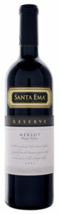 Santa Ema Reserve Merlot 2009, Maipo Valley Bottle