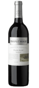Prospect Winery Major Allan Merlot 2010, BC VQA Okanagan Valley Bottle