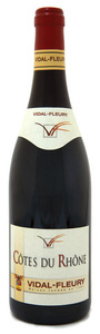 Vidal Fleury 2010, Cotes Du Rhone Bottle