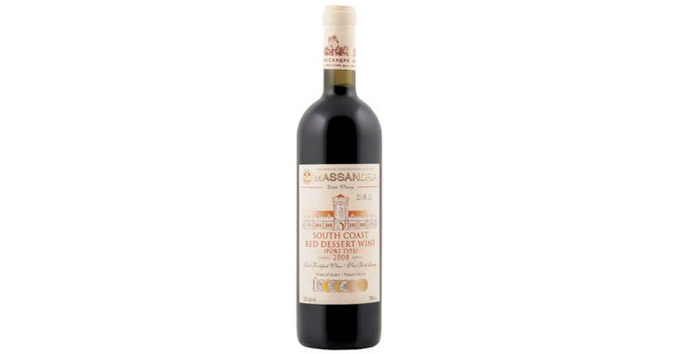 Massandra South Coast Red Dessert Wine 2008 Expert wine ratings and