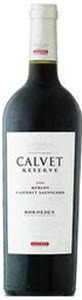 Calvet Reserve Merlot Cabernet Sauvignon 2010 Bottle