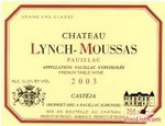 Chateau Lynch Moussa 2003, Ac Pauillac Bottle