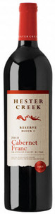 Hester Creek Estate Winery Block 3 Reserve Cabernet Franc 2010, BC VQA Okanagan Valley Bottle