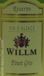 Willm Pinot Gris Reserve 2012 Bottle