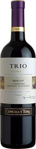 Merlot Carmenere Cab Sauv   Concha Y Toro Trio Bottle