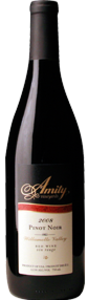 Amity Pinot Noir 2010, Willamette Valley, Oregon Bottle