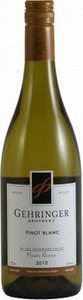 Gehringer Brothers Pinot Blanc Private Reserve 2012, BC VQA Okanagan Valley Bottle