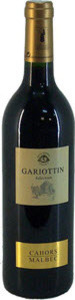 Gariottin Malbec 2010, Cahors Bottle