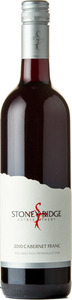 Stoney Ridge Cabernet Franc 2010, VQA Niagara Peninsula Bottle