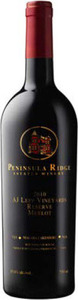 Peninsula Ridge A.J. Lepp Vineyards Reserve Merlot 2012, VQA Niagara Lakeshore Bottle