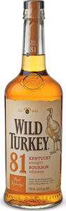 Wild Turkey 81 Proof Kentucky Straight Bourbon Bottle
