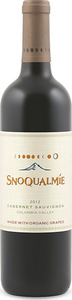 Snoqualmíe Cabernet Sauvignon 2012, Made With Organic Grapes, Columbia Valley Bottle