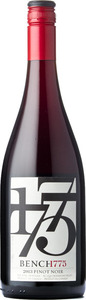 Bench 1775 Pinot Noir 2013, BC VQA Okanagan Valley Bottle