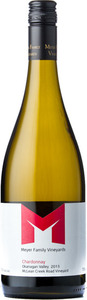 Meyer Family Mclean Creek Vineyard Chardonnay 2013, Okanagan Valley Bottle