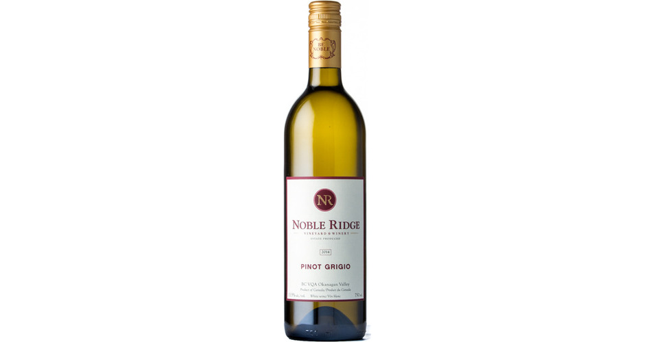 Noble Ridge Pinot Grigio 2014 Expert wine ratings and wine reviews by WineAlign