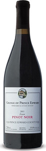 The Grange Of Prince Edward Pinot Noir 2013, VQA Prince Edward County, Estate Btld. Bottle