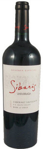 Undurraga Sibaris Reserva Especial Cabernet Sauvignon 2012, Maipo Valley Bottle