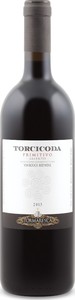 Tormaresca Torcicoda Primitivo 2013, Unfiltered, Igt Salento Bottle