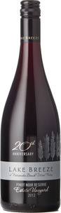 Lake Breeze 20th Anniversary Pinot Noir Estate Vineyard 2012, Okanagan Valley Bottle