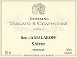 Domaine Terlato Et Chapoutier Lieu Dit Malakoff Shiraz 2012 Bottle